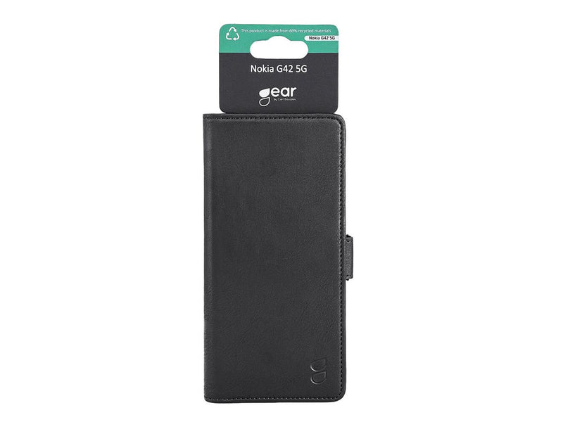 GEAR Wallet Case 3 Card Slots Black - Nokia G42 5G
