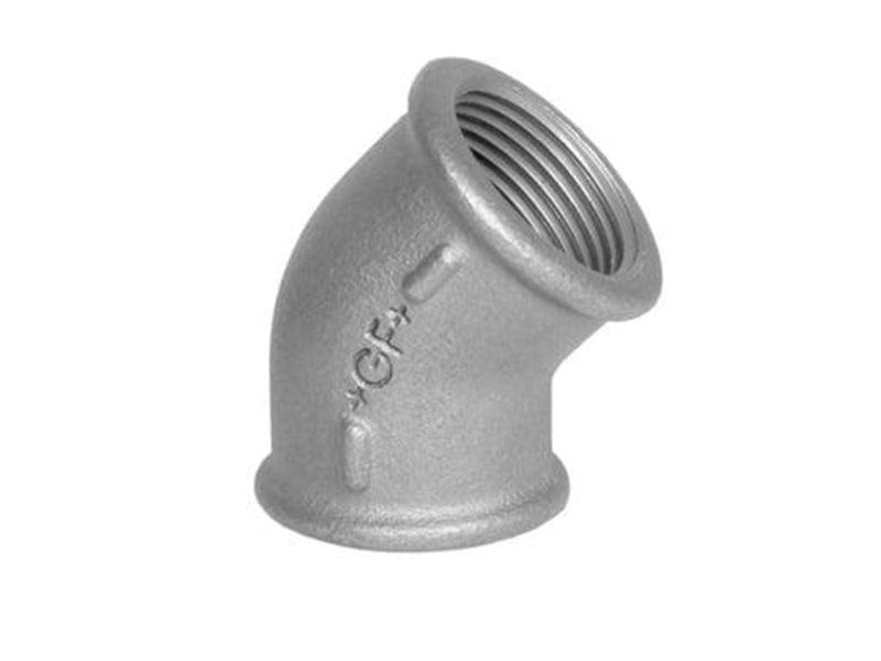 +GF+ Elbow 45° black for f 1/2
