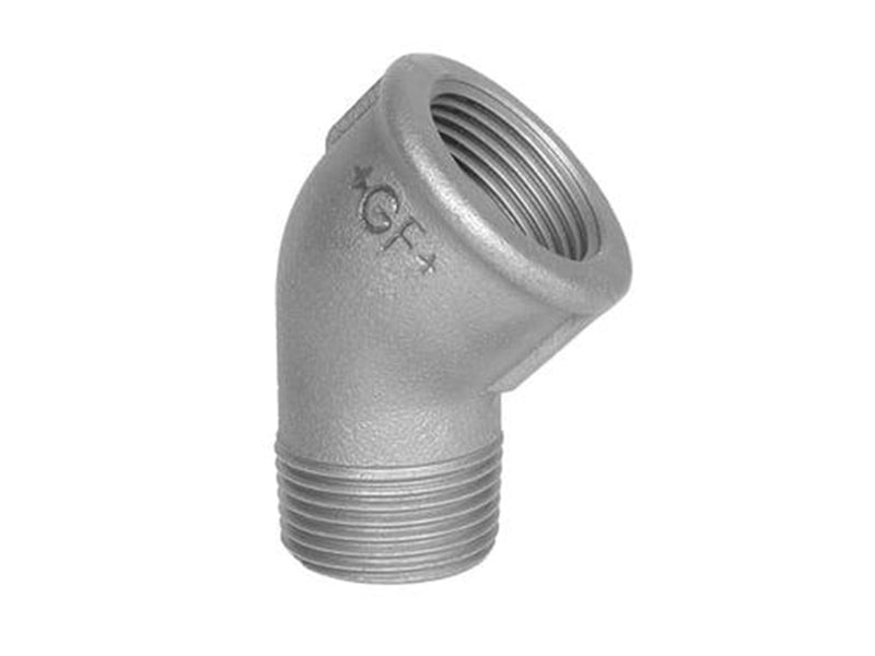 +GF+ Elbow 45° black med f 2