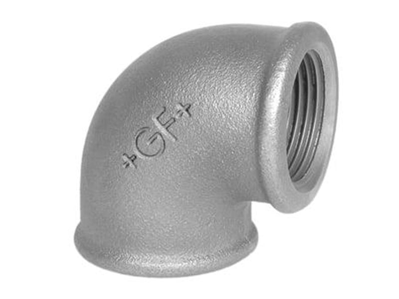 +GF+ Elbow 90° black for f 1/4