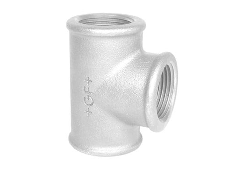 +GF+ Tee galvanized 1/4