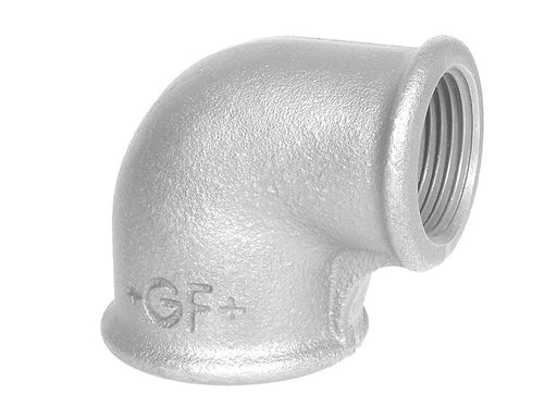 +GF+ angle 90° galvanized reduced 2-1 1/4'' socket-socket