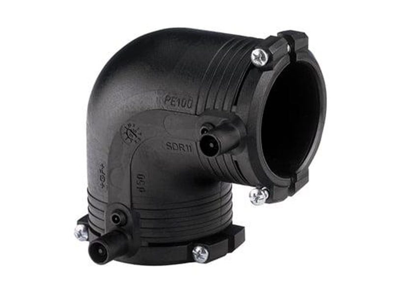 +GF+ elgef plus elbow 90° 63 mm pn16 pe100-sdr11