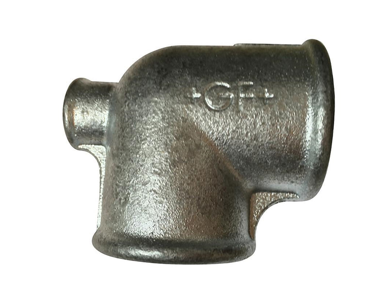 +GF+ tee 90° galvanized reduced 2-3/4-1 1/2''