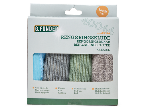 G.Funder Cleaning cloths 4-pack