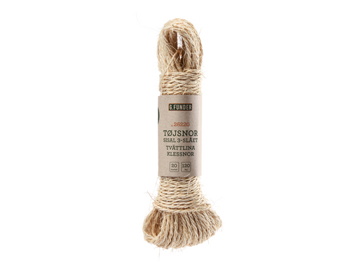 G.Funder Clothesline sisal 3 mm 20 meters
