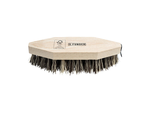 G.Funder Scrubbing brush with mixed straw in FSC® certified wood