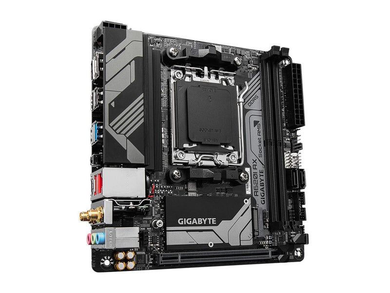GIGABYTE A620I AX Mainboard - AMD A620 - AMD AM5 - DDR5 RAM - Mini-ITX