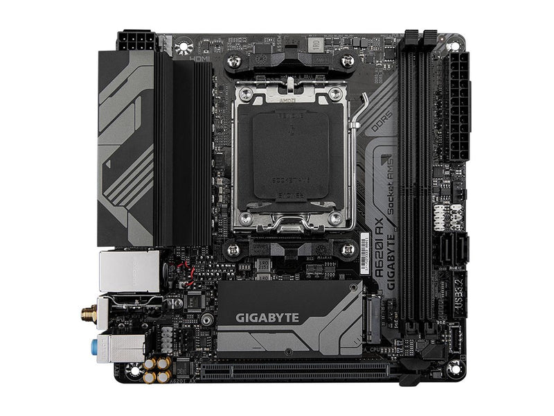 GIGABYTE A620I AX Mainboard - AMD A620 - AMD AM5 - DDR5 RAM - Mini-ITX