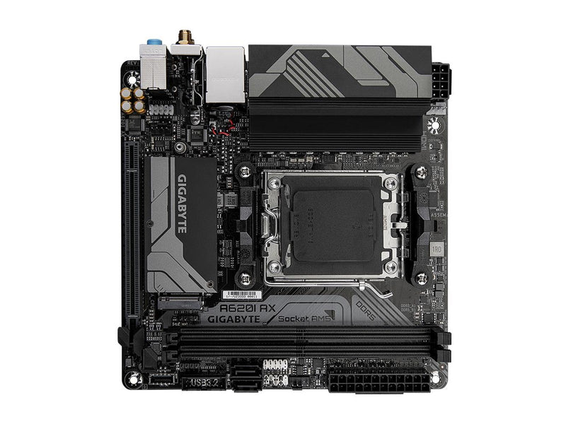 GIGABYTE A620I AX Mainboard - AMD A620 - AMD AM5 - DDR5 RAM - Mini-ITX