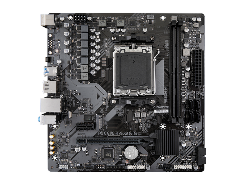 GIGABYTE A620M H Mainboard - AMD A620 - AMD AM5 - DDR5 RAM - Micro-ATX