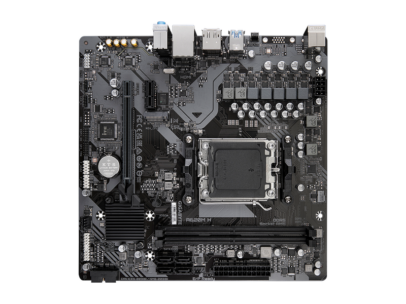 GIGABYTE A620M H Mainboard - AMD A620 - AMD AM5 - DDR5 RAM - Micro-ATX