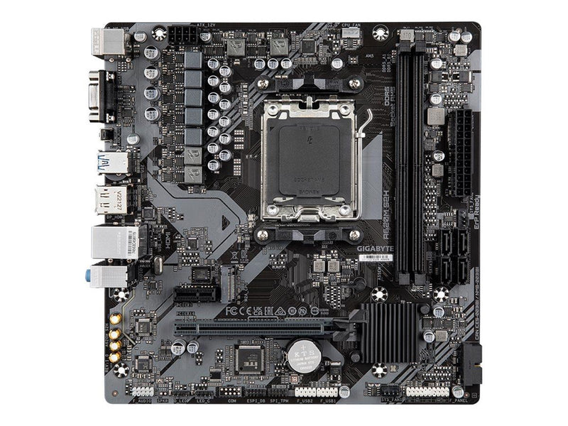 GIGABYTE A620M S2H Mainboard - AMD A620 - AMD AM5 - DDR5 RAM - Micro-ATX