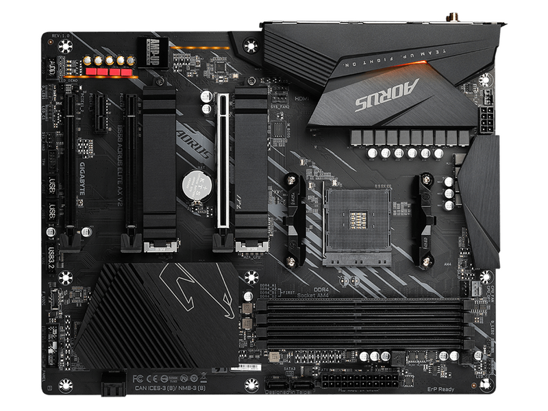 GIGABYTE B550 AORUS ELITE AX V2 Mainboard - AMD B550 - AMD AM4 - DDR4 RAM - ATX