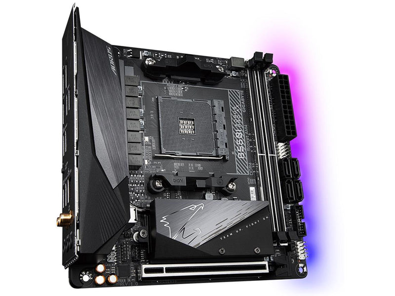 GIGABYTE B550I AORUS PRO AX Mainboard - AMD B550 - AMD AM4 - DDR4 RAM - Mini-ITX