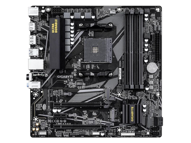 GIGABYTE B550M DS3H AC R2 Mainboard - AMD B550 - AMD AM4 - DDR4 RAM - Micro-ATX