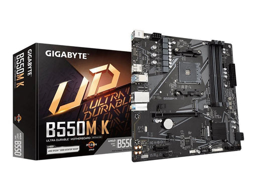 GIGABYTE B550M K Mainboard - AMD B550 - AMD AM4 - DDR4 RAM - Micro-ATX