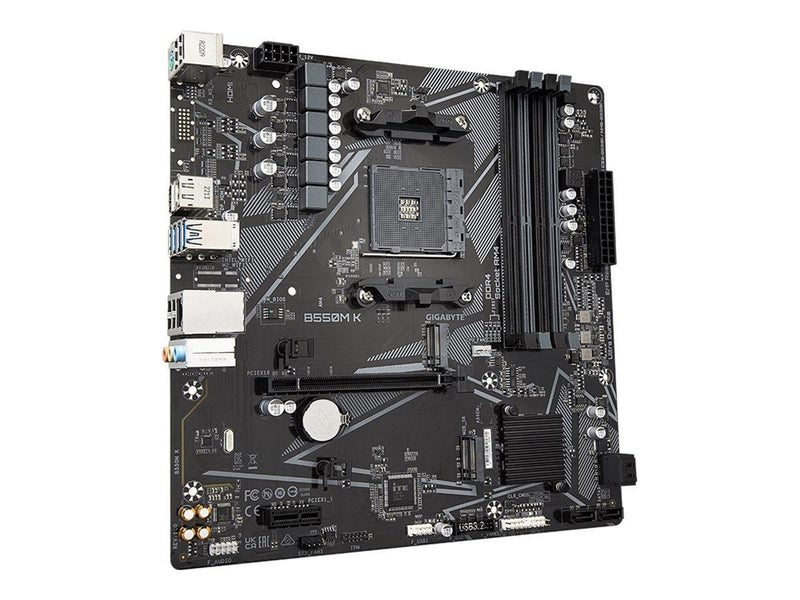 GIGABYTE B550M K Mainboard - AMD B550 - AMD AM4 - DDR4 RAM - Micro-ATX
