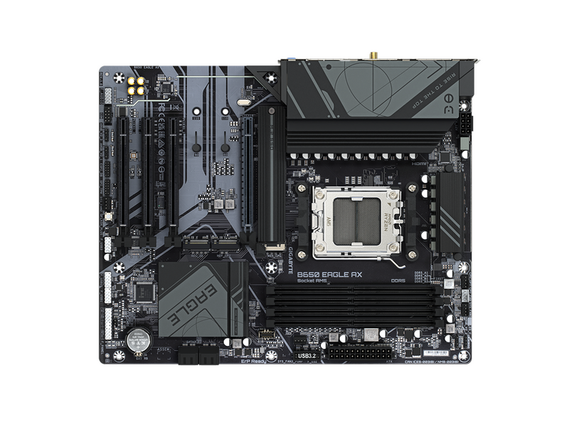 GIGABYTE B650 EAGLE AX Mainboard - AMD B650 - AMD AM5 - DDR5 RAM - ATX