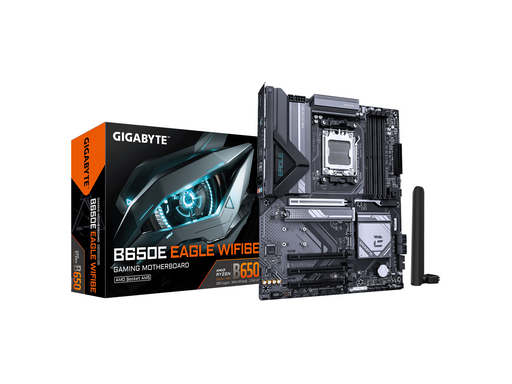 GIGABYTE B650E EAGLE WF6E Mainboard - AMD B650 - AMD AM5 - DDR5 RAM - ATX