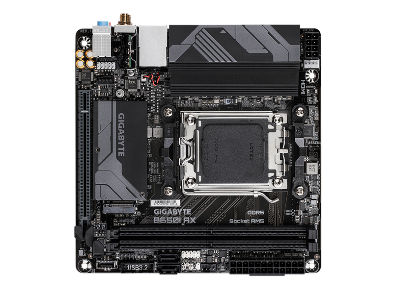 GIGABYTE B650I AX Mainboard - AMD B650 - AMD AM5 - DDR5 RAM - Mini-ITX