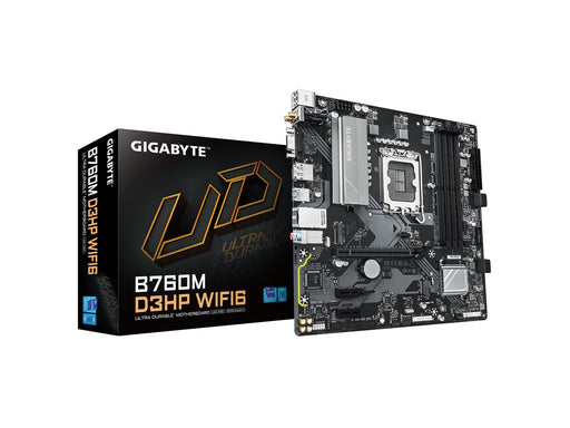 GIGABYTE B760M D3HP WIFI6 Mainboard - Intel B760 - Intel LGA1700 - DDR5 RAM - Micro-ATX