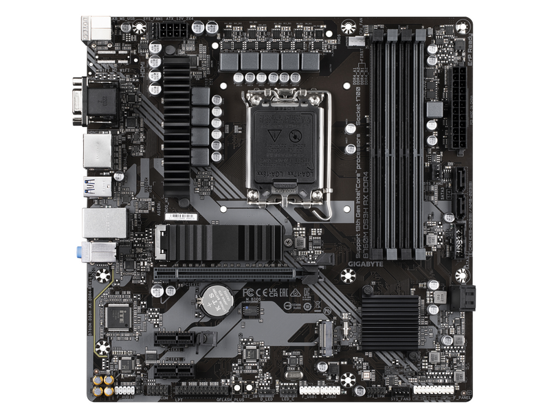 GIGABYTE B760M DS3H DDR4 Mainboard - Intel B760 - Intel LGA1700 - DDR4 RAM - Micro-ATX