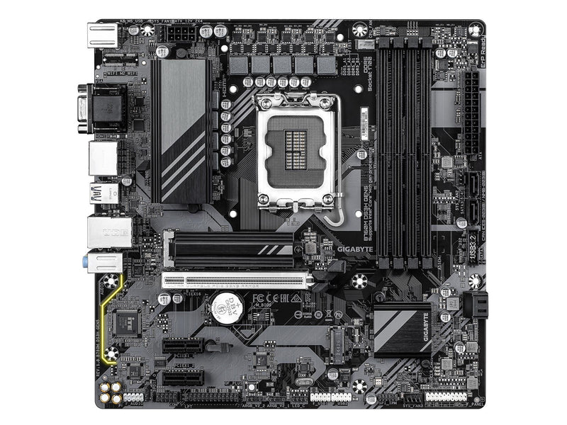 GIGABYTE B760M DS3H GEN5 Mainboard - Intel B760 - Intel LGA1700 - DDR5 RAM - Micro-ATX