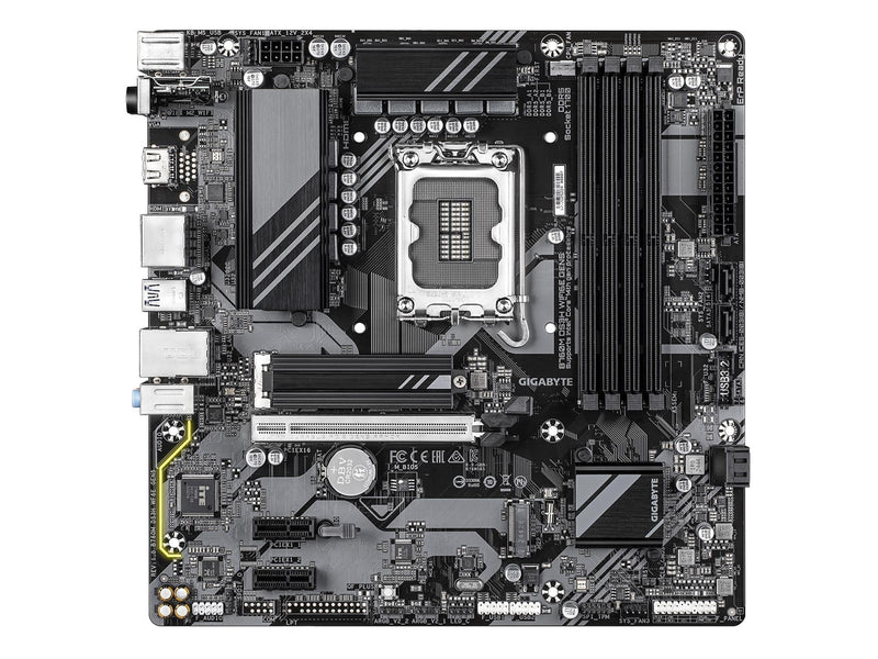 GIGABYTE B760M DS3H WIFI6E GEN5 Mainboard - Intel B760 - Intel LGA1700 - DDR5 RAM - Micro-ATX