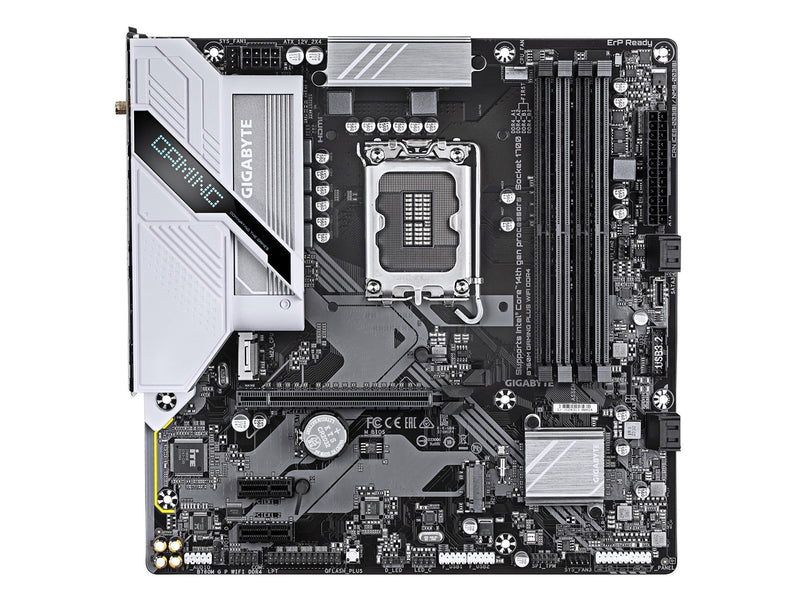 GIGABYTE B760M GAMING PLUS WIFI DDR4 Mainboard - Intel B760 - Intel LGA1700 - DDR4 RAM - Micro-ATX