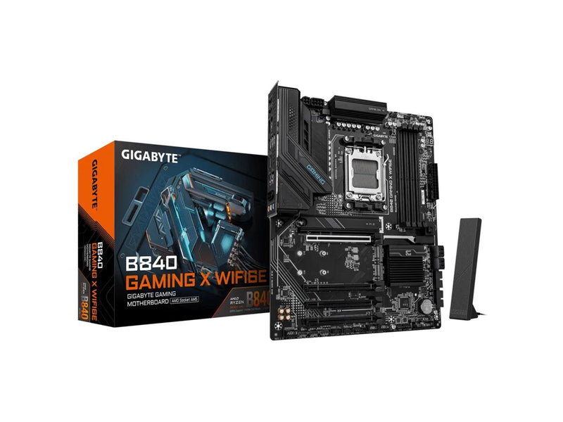 GIGABYTE B840 GAMING X WIFI6E Mainboard - AMD B840 - AMD AM5 - DDR5 RAM - ATX