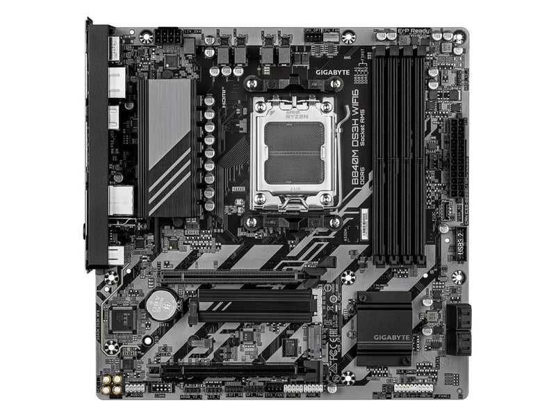 GIGABYTE B840M DS3H WIFI6 Mainboard - AMD B840 - AMD AM5 - DDR5 RAM - Micro-ATX