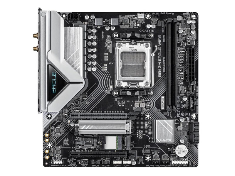 GIGABYTE B840M EAGLE WIFI6 Mainboard - AMD B840 - AMD AM5 - DDR5 RAM - Micro-ATX