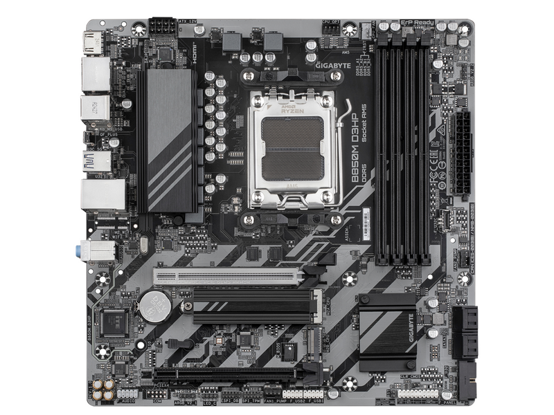 GIGABYTE B850M D3HP Mainboard - AMD B850 - AMD AM5 - DDR5 RAM - Micro-ATX