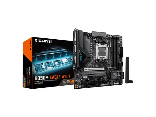 GIGABYTE B850M EAGLE WIFI7 Mainboard - AMD B850 - AMD AM5 - DDR5 RAM - Micro-ATX