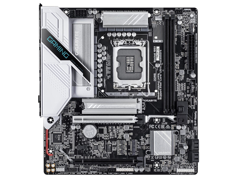 GIGABYTE B860M GAMING WIFI6 Mainboard - Intel B860 - Intel LGA1851 - DDR5 RAM - Micro-ATX