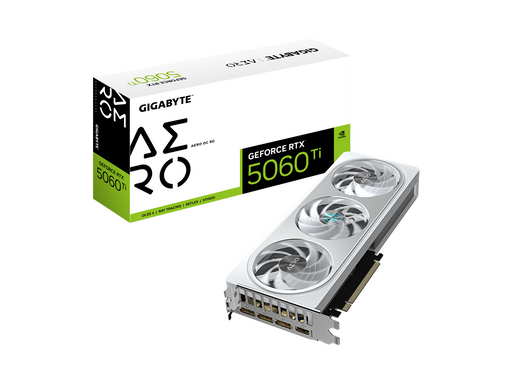 GIGABYTE GeForce RTX 5060 Ti AERO OC - 8GB GDDR7 RAM - Grafikkarte
