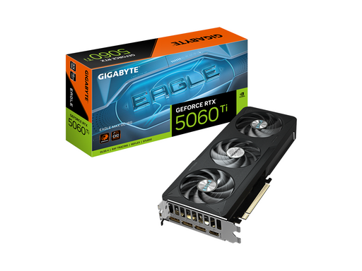 GIGABYTE GeForce RTX 5060 Ti EAGLE MAX OC - 16GB GDDR7 RAM - Grafikkarte