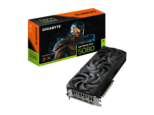 GIGABYTE GeForce RTX 5080 WindForce 3 OC - 16GB GDDR7 RAM - Grafikkarte