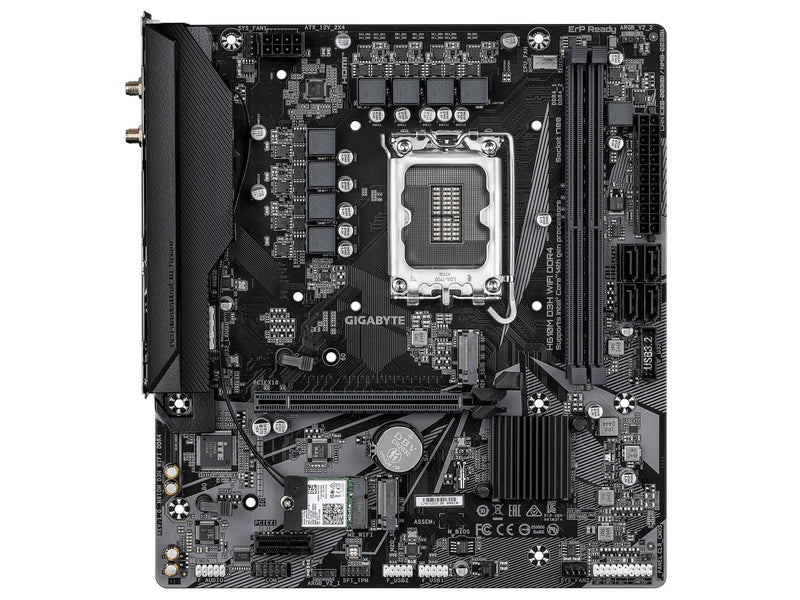 GIGABYTE H610M D3H WIFI DDR4 Mainboard - Intel H610 - Intel LGA1700 - DDR4 RAM - Micro-ATX