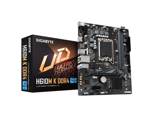 GIGABYTE H610M K DDR4 Mainboard - Intel H610 - Intel LGA1700 - DDR4 RAM - Micro-ATX