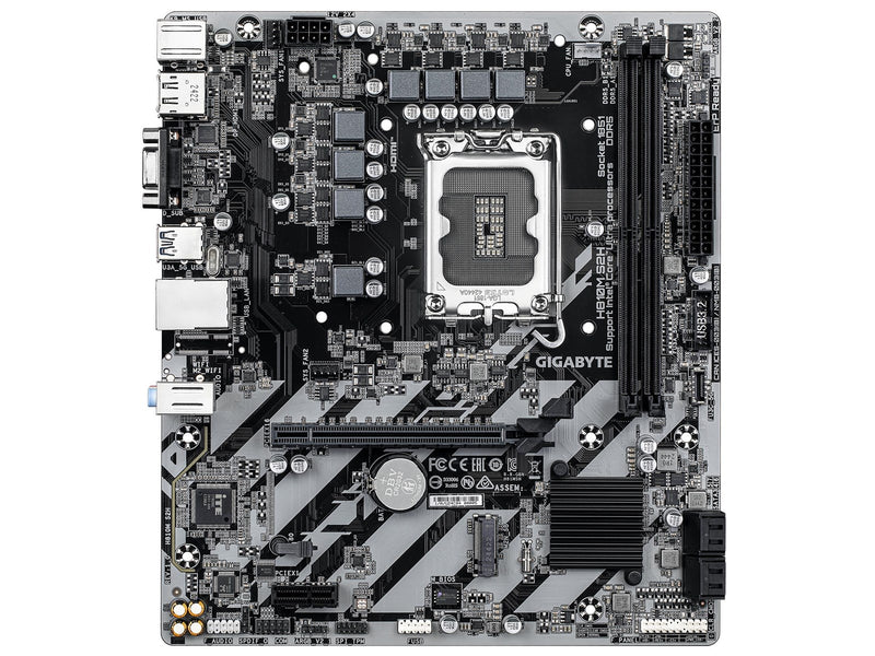 GIGABYTE H810M S2H Mainboard - Intel H810 - Intel LGA1851 - DDR5 RAM - Micro-ATX