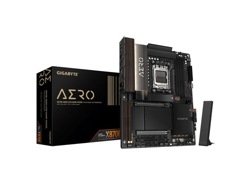 GIGABYTE X870E AERO X3D DARK WOOD Mainboard - AMD X870E - AMD AM5 - DDR5 RAM - ATX