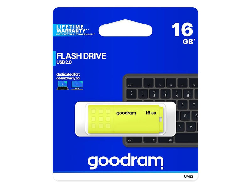 GOODRAM UME2 - Gelb - 16GB - USB-Stick