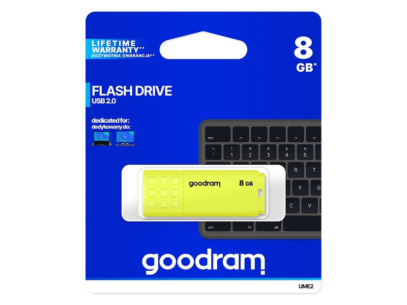 GOODRAM UME2 - Gelb - 8GB - USB-Stick