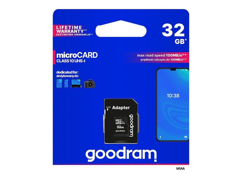 GOODRAM memory card Micro SDHC 32GB Class 10 UHS-I
