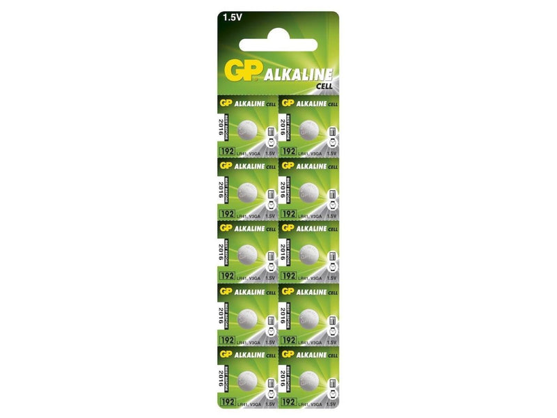 GP Batteries Alkaline Cell LR41 1.5V 10-pack /17