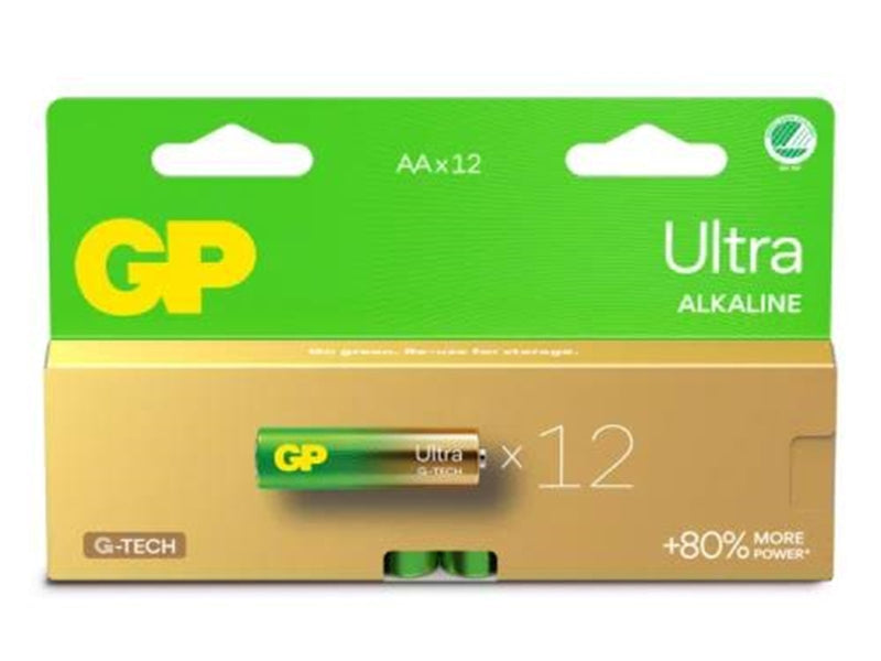 GP Battery Ultra Alkaline AA/LR6 12-pack
