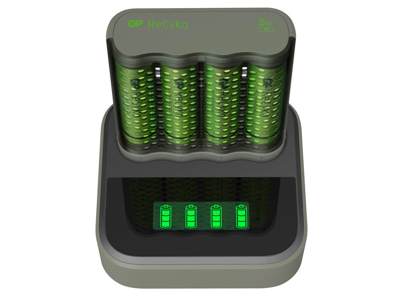 GP ReCyko Speed-oplader M451 (USB) med ladestation