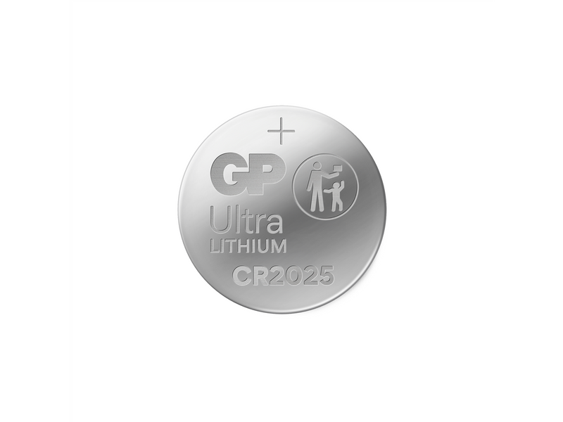 GP Ultra Lithium coin cell CR2025, 4-pack